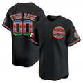 Custom Chicago Cubs Mexico Vapor Premier Limited Jersey ¨C Black Fedasgoge