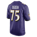 B.Ravens #75 Jonathan Ogden Purple Fedasgoge Retired Player Game Jersey