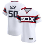 Chicago White Sox #50 Lenyn Sosa Player White Fedasgoge T-shirt Limited Elite Home Stitched Jerseys
