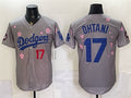 Los Angeles Dodgers #17 Shohei Ohtani Grey Fedasgoge 2025 Tokyo Series Limited Stitched Jersey