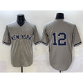 New York Yankees #12 Trent Grisham Grey Fedasgoge Cool Base Stitched Jersey