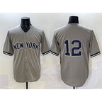 New York Yankees #12 Trent Grisham Grey Fedasgoge Cool Base Stitched Jersey