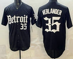 Detroit Tigers #35 Justin Verlander Black Fedasgoge Limited Cool Base Stitched Jersey