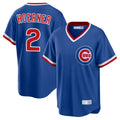 Chicago Cubs #2 Nico Hoerner Player Royal Fedasgoge T-shirt Cooperstown Collection Limited Stitched Jerseys
