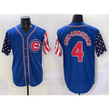 Chicago Cubs #4 Pete Crow-Armstrong Royal Fedasgoge 2025 Independence Day Vapor Premier Limited Stitched Jersey