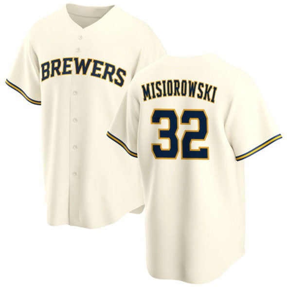 Milwaukee Brewers #32 Jacob Misiorowski Cream Fedasgoge 2025 Stitched Jersey