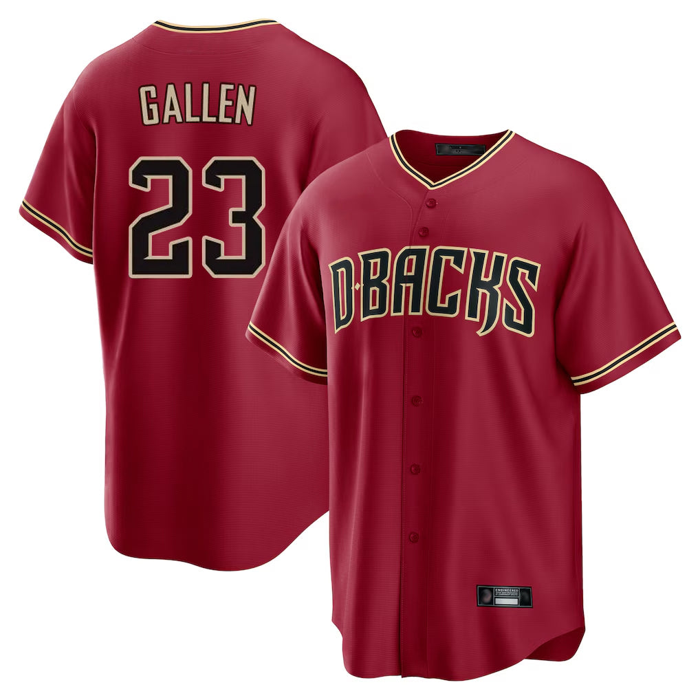 Arizona Diamondbacks #23 Zac Gallen Player Red Fedasgoge Home Game Stitched Jerseys