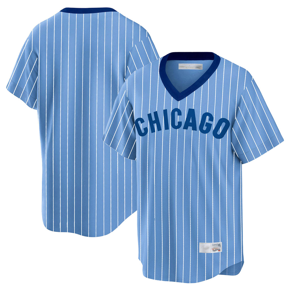 Chicago Cubs Blue Fedasgoge T-shirt Cooperstown Collection Limited Blank Player Stitched Jerseys