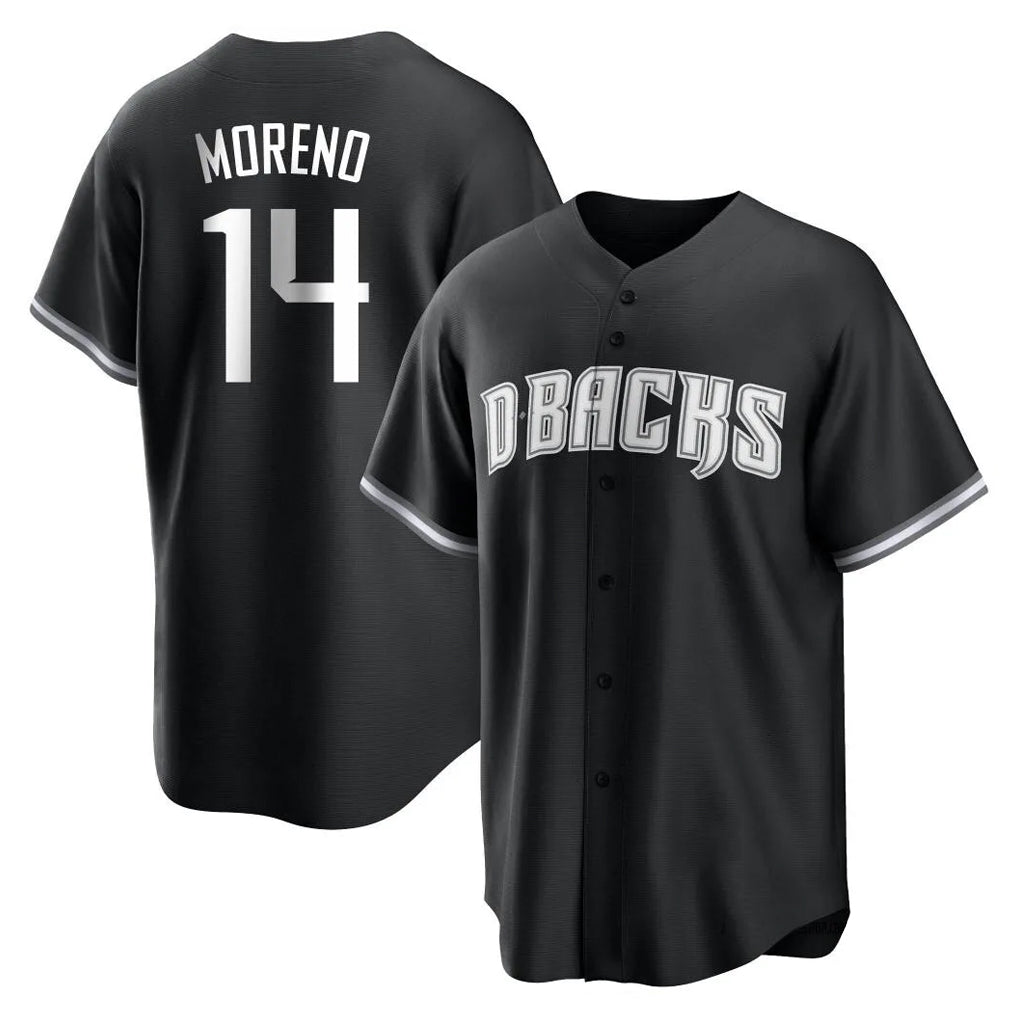 Arizona Diamondbacks #14 Gabriel Moreno Player Black Fedasgoge Game Home Stitched Jerseys