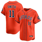Houston Astros #11 Cam Smith Player Orange Fedasgoge Home Limited Stitched Jerseys