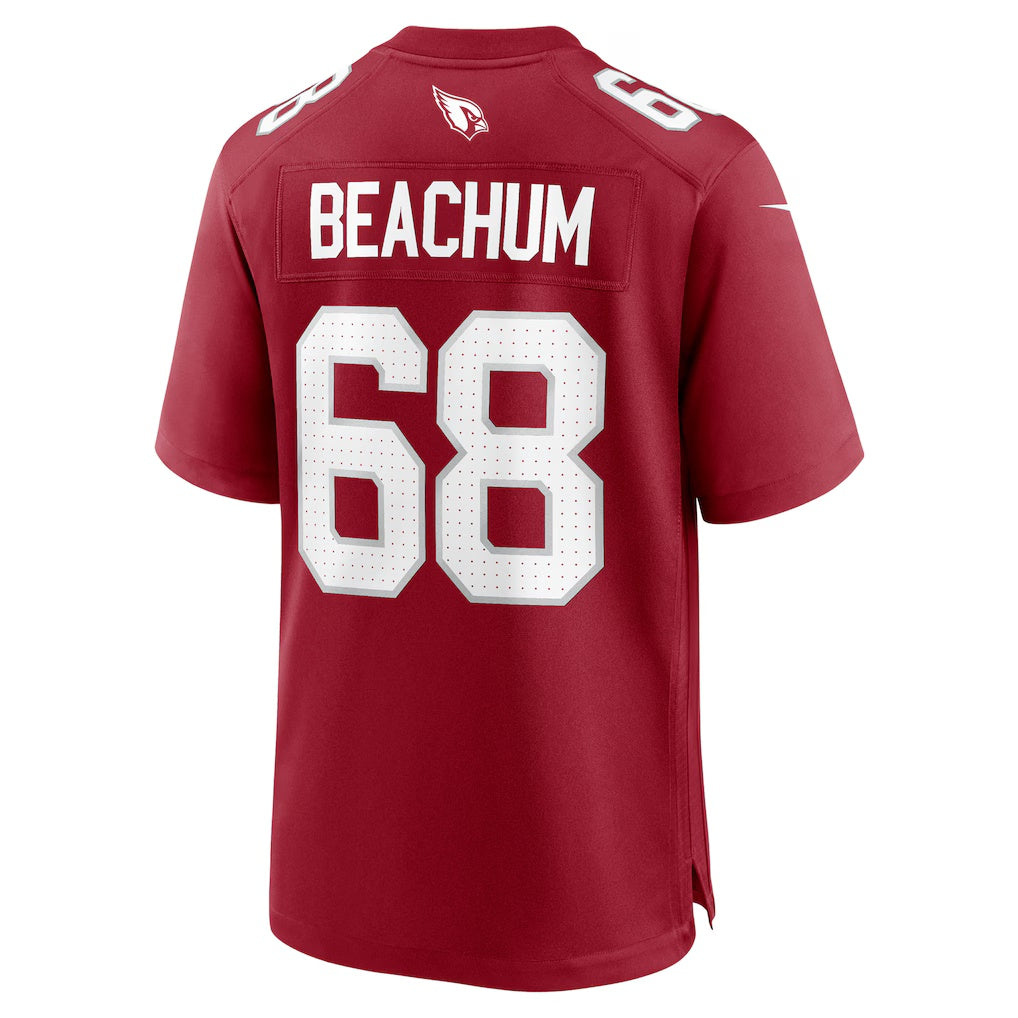 A.Cardinals #68 Kelvin Beachum Cardinal Fedasgoge Team Game Jersey