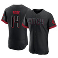 Cincinnati Reds #14 Pete Rose Player Black Fedasgoge City Connect Limited Elite Home Stitched Jerseys