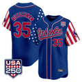 Baltimore Orioles #35 Adley Rutschman Player Royal Fedasgoge USA 250 Independence Day Vapor Premier Limited Home Game Stitched Jerseys