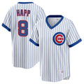 Chicago Cubs #8 Ian Happ Player White Fedasgoge T-shirt Cooperstown Collection Limited Stitched Jerseys