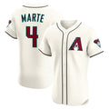 Arizona Diamondbacks #4 Ketel Marte Cream Fedasgoge Home Elite Jersey