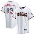 Arizona Diamondbacks #12 Lourdes Gurriel Jr Player White Fedasgoge USA 250 Fourth of July Home Game Stitched Jerseys