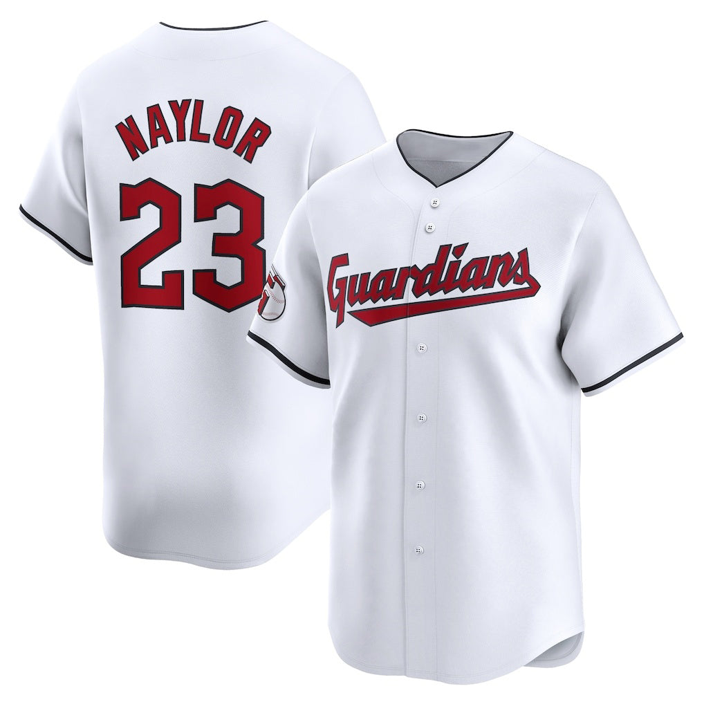 Cleveland Guardians #23 Bo Naylor White Fedasgoge Home Limited Player Jersey 2