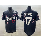 Los Angeles Dodgers #17 Shohei Ohtani Black Fedasgoge 2025 World Series Patch Tokyo Series Limited Stitched Jersey