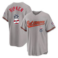 Baltimore Orioles #8 Cal Ripken Player Gray Fedasgoge USA 250 Fourth of July Home Game Stitched Jerseys