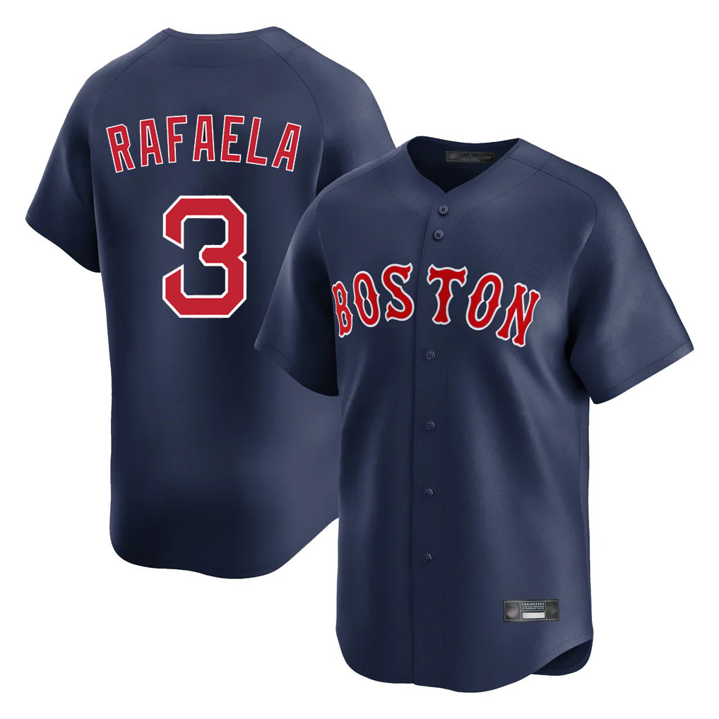 Boston Red Sox #3 Ceddanne Rafaela Player Navy Fedasgoge Limited Home Game Stitched Jerseys1