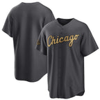 Chicago White Sox Blank Charcoal Fedasgoge 2022 All-Star Cool Base Stitched Jersey