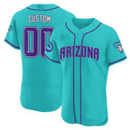 Custom Arizona Diamondbacks 2024 Teal Purple Jersey ¨C Teal Fedasgoge