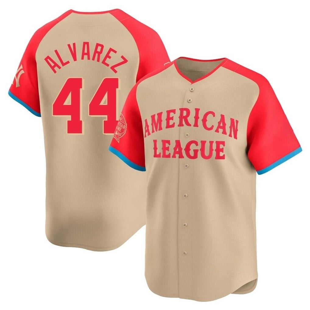 Houston Astros #44 Yordan Alvarez Player Cream Fedasgoge American League All-Star Game Limited Stitched Jerseys