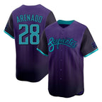 Arizona Diamondbacks #28 Nolan Arenado Player Purple Fedasgoge City Connect Limited Home Game Stitched Jerseys