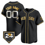 Custom Boston Red Sox 2024 Spring Training Patch Vapor Premier Limited Jersey ¨C All Stitched-Black Fedasgoge