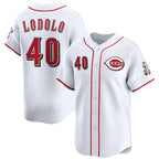 Cincinnati Reds #40 Nick Lodolo White Fedasgoge Home Limited Stitched Jersey