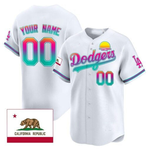 Custom Los Angeles Dodgers 2024 Los Angeles City Style Vapor Premier Limited Jersey ¨C All Stitched-White Fedasgoge