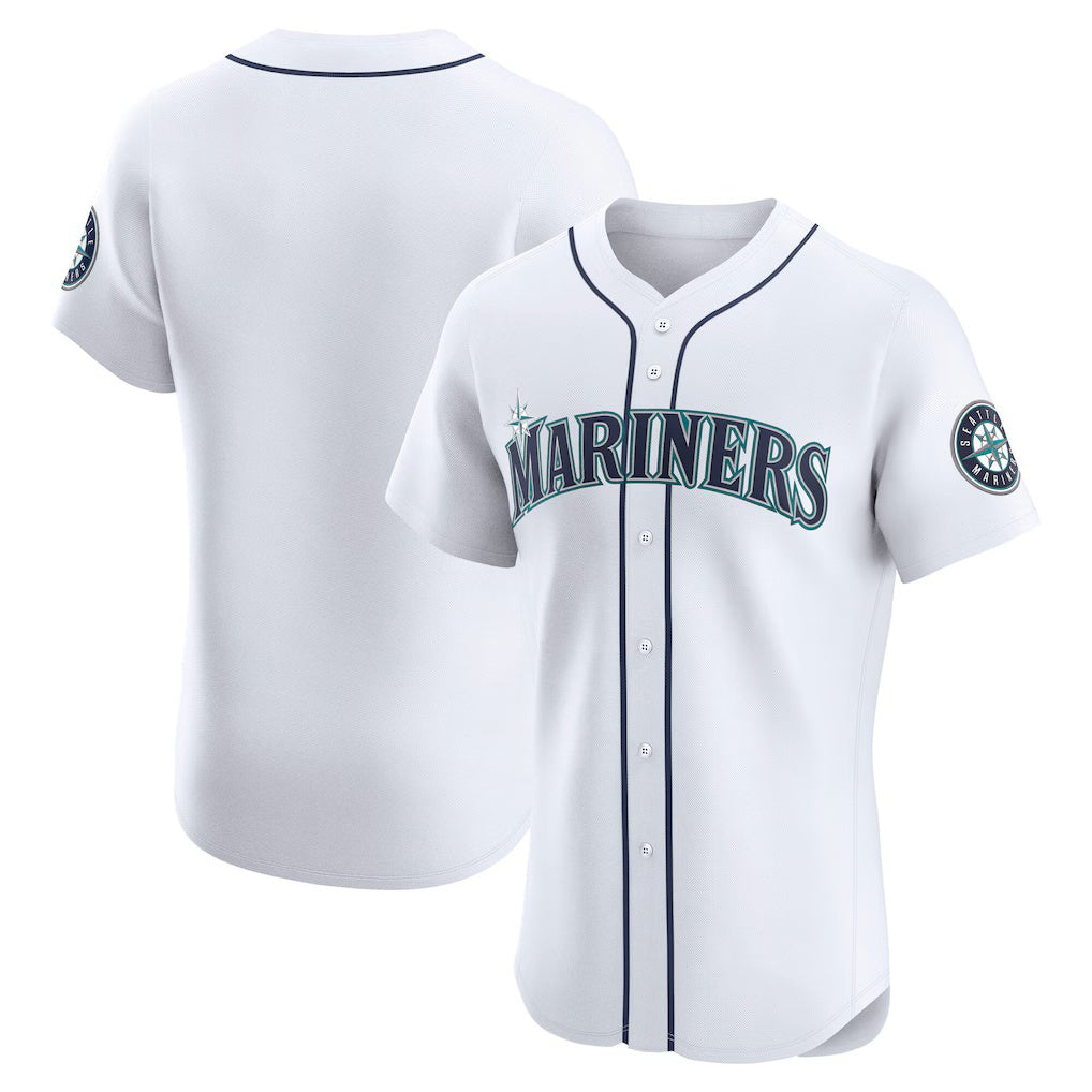 Seattle Mariners White Fedasgoge Home Elite Jersey