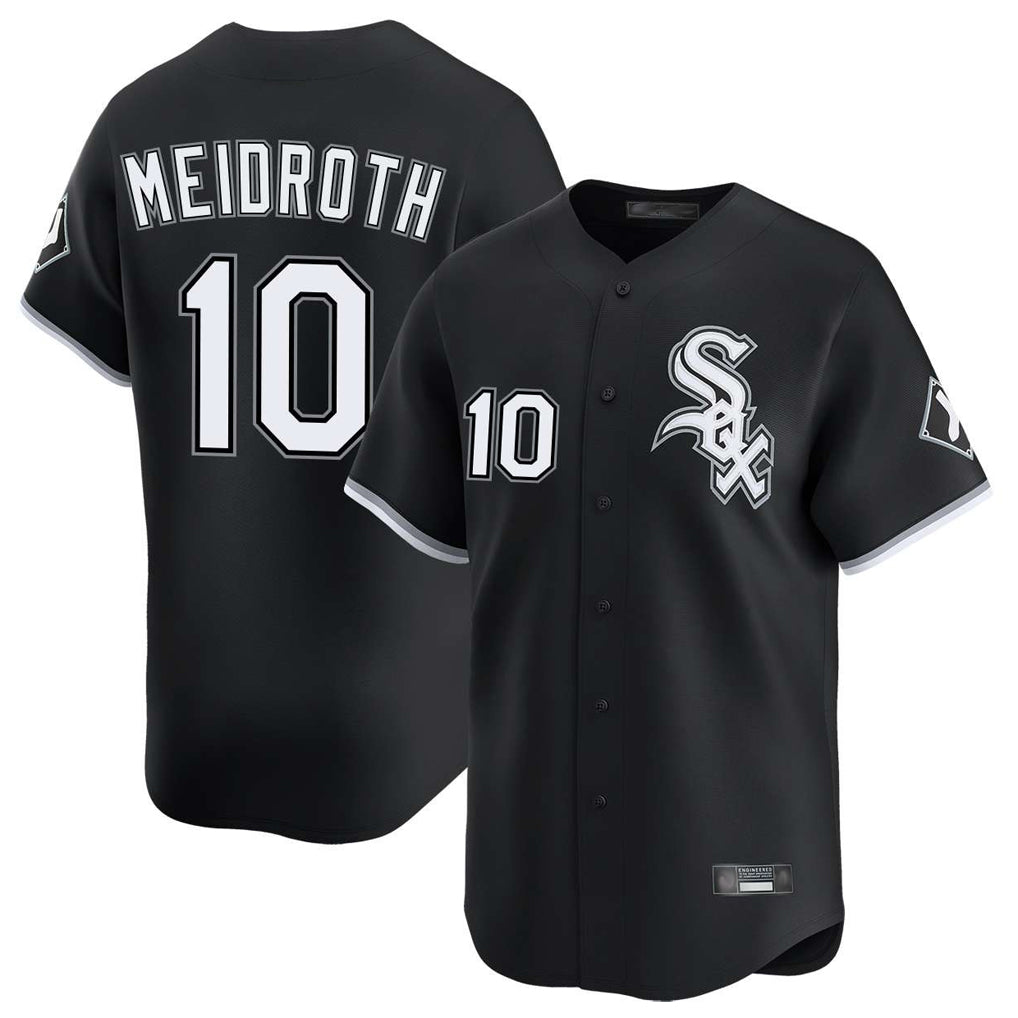 Chicago White Sox #10 Chase Meidroth Player Black Fedasgoge Limited Home Stitched Jerseys
