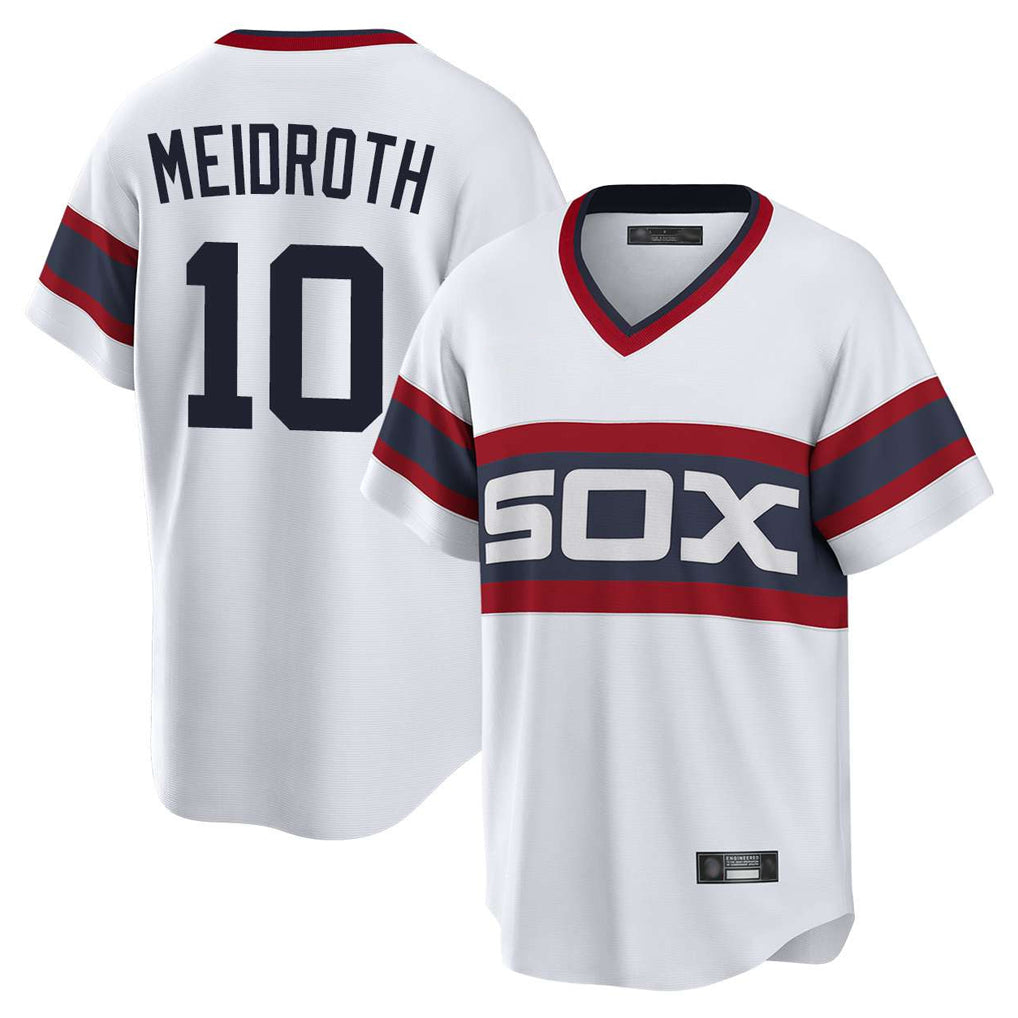 Chicago White Sox #10 Chase Meidroth Player White Fedasgoge T-shirt Home Game Stitched Jerseys