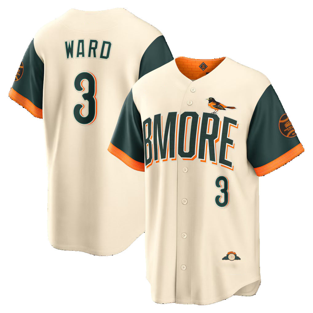 Baltimore Orioles #3 Taylor Ward Natural Fedasgoge 2026 City Connect Stadium Jersey