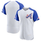 Atlanta Braves Blank White Fedasgoge 2023 City Connect Flex Base Stitched Jersey 1
