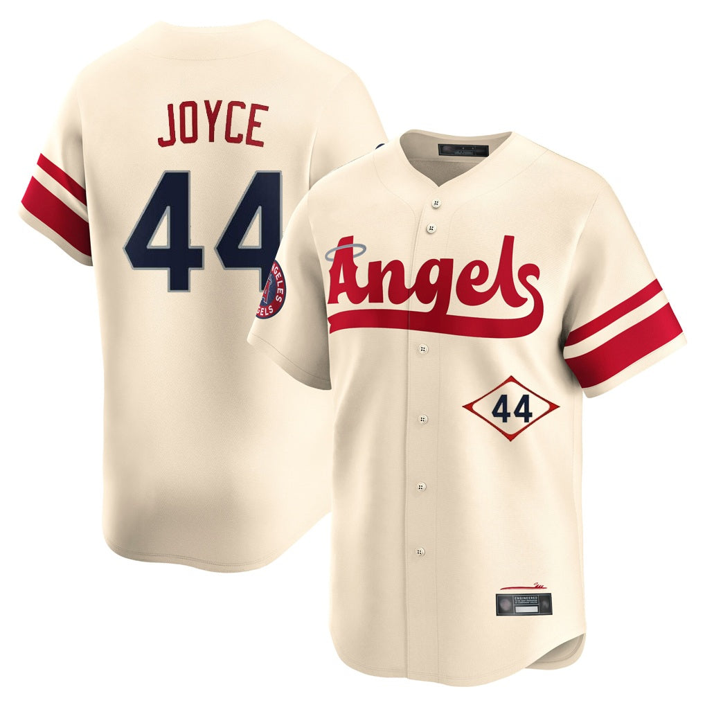 Los Angeles Angels #44 Ben Joyce Player Cream Fedasgoge City Connect Limited Home Stitched Jerseys