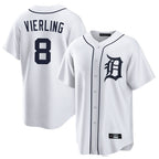 Detroit Tigers #8 Matt Vierling Player White Fedasgoge Home Game Stitched Jerseys