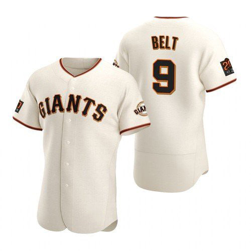 San Francisco Giants #9 Brandon Belt stitched Cream Fedasgoge Jersey