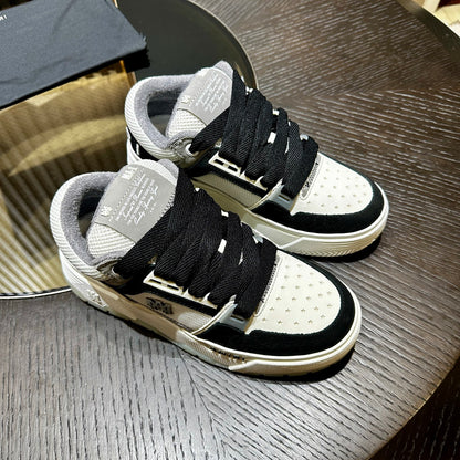 Men's Amiri Premium Leather Platform Mesh Shoes
