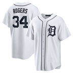 Detroit Tigers #34 Jake Rogers Fedasgoge White Home Replica Jersey
