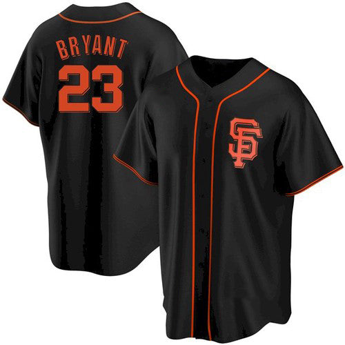 San Francisco Giants #23 Kris Bryant Black Fedasgoge Cool Base Jersey