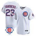 Chicago Cubs #23 Ryne Sandberg Player White Fedasgoge 150th Anniversary Limited Home Game Stitched Jerseys