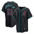Arizona Diamondbacks #12 Lourdes Gurriel Jr Player Black Fedasgoge Fashion Out Home Game Stitched Jerseys