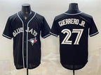 Toronto Blue Jays #27 Vladimir Guerrero Jr. 2026 Fashion Replica Black Fedasgoge Out Stitched Jersey