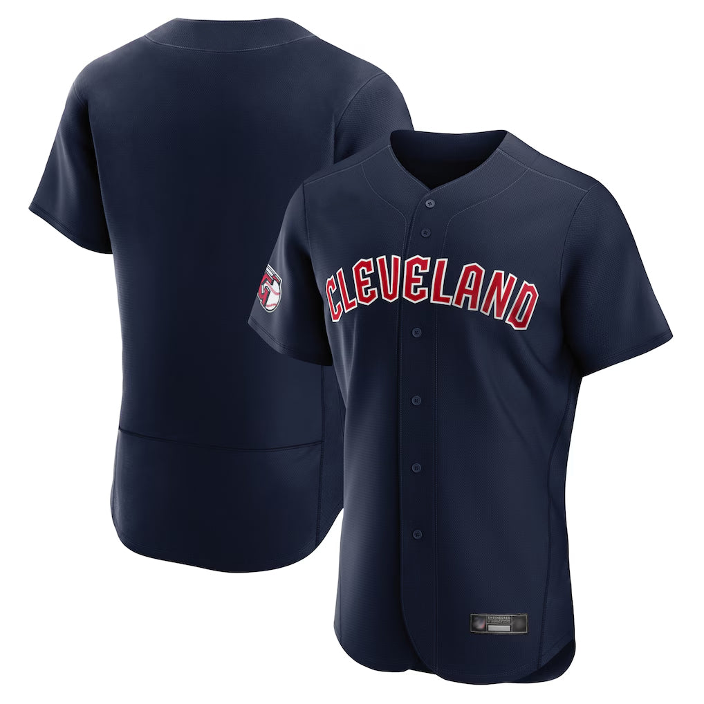 Cleveland Guardians Blank Player Navy Fedasgoge Limited Elite Home Game Stitched Jerseys