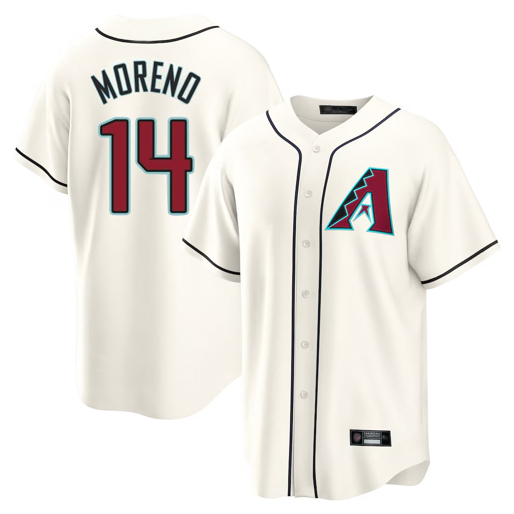 Arizona Diamondbacks #14 Gabriel Moreno Player Cream Fedasgoge Home Game Stitched Jerseys