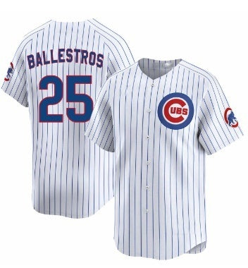 Chicago Cubs #25 Moises ballesteros White Fedasgoge Cool Base Stitched Jersey