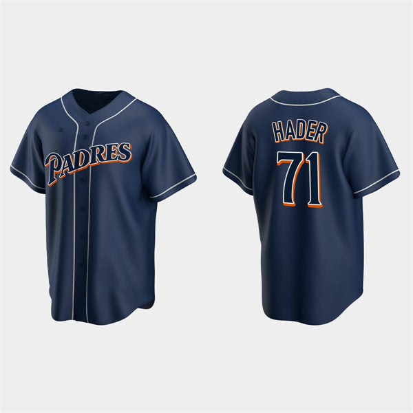 San Diego Padres #71 Josh Hader Navy Fedasgoge Cooperstown Collection Jersey