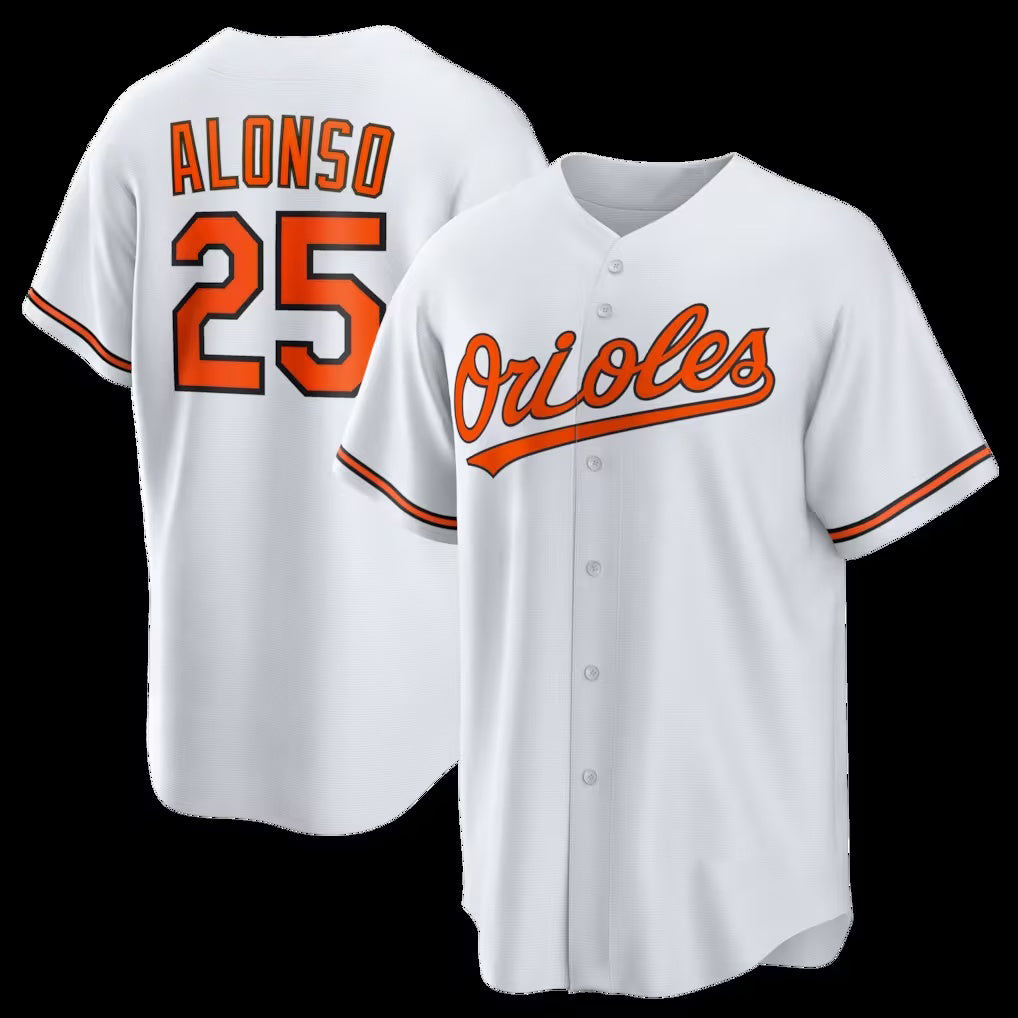 Baltimore Orioles #25 Pete Alonso White Fedasgoge Home Replica Jersey